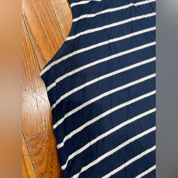 Time and Tru Navy and White Striped Tank Top - Picture 5 of 8